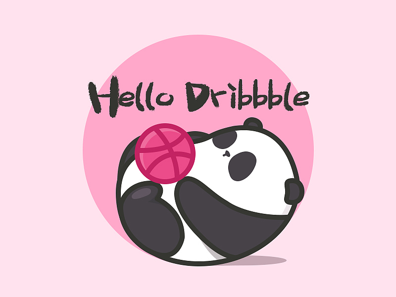 Hello Dribble！（图ZMTI1MDk1MjE2） - 创作习作 - 站酷设计师DM酱原创素材 - 站酷ZCOOL