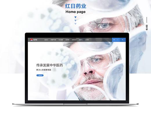 红日药业官网设计