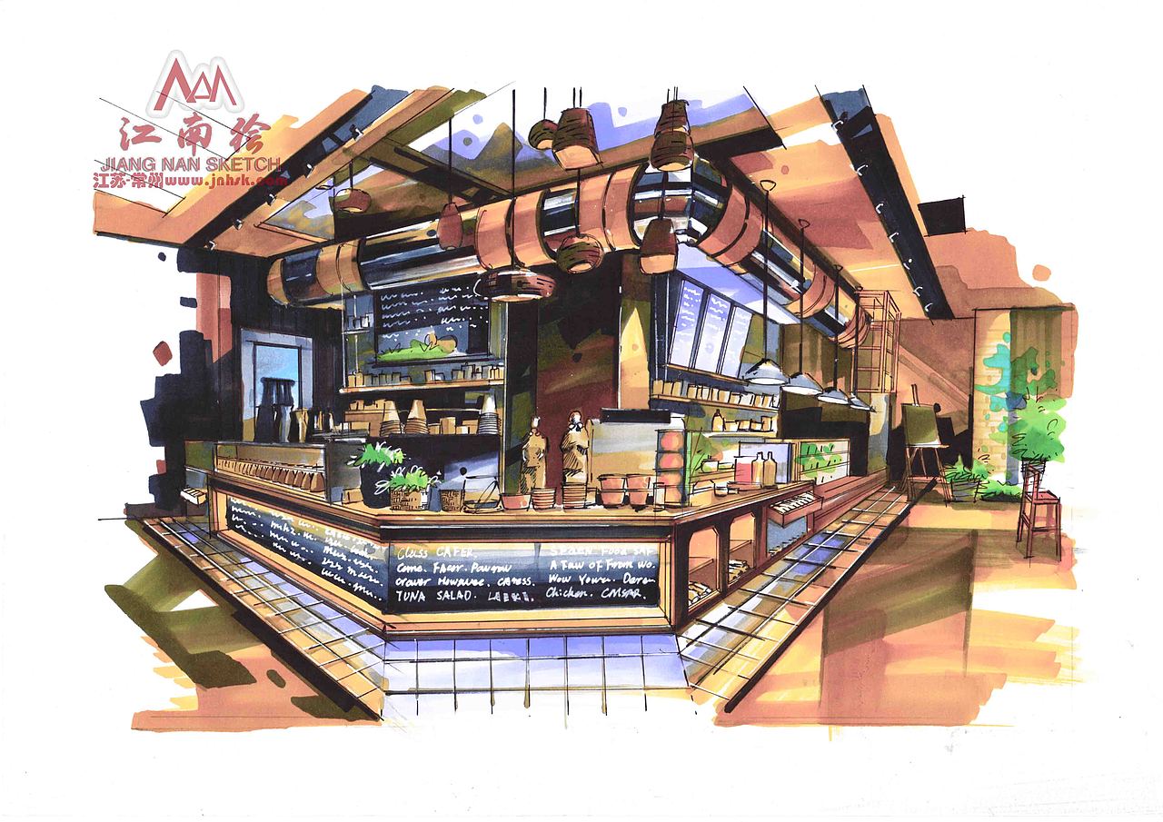 环艺设计手绘作品集（图ZMTg4ODQ0ODUy） - 家装设计 - 站酷设计师设计师的历程原创素材 - 站酷ZCOOL