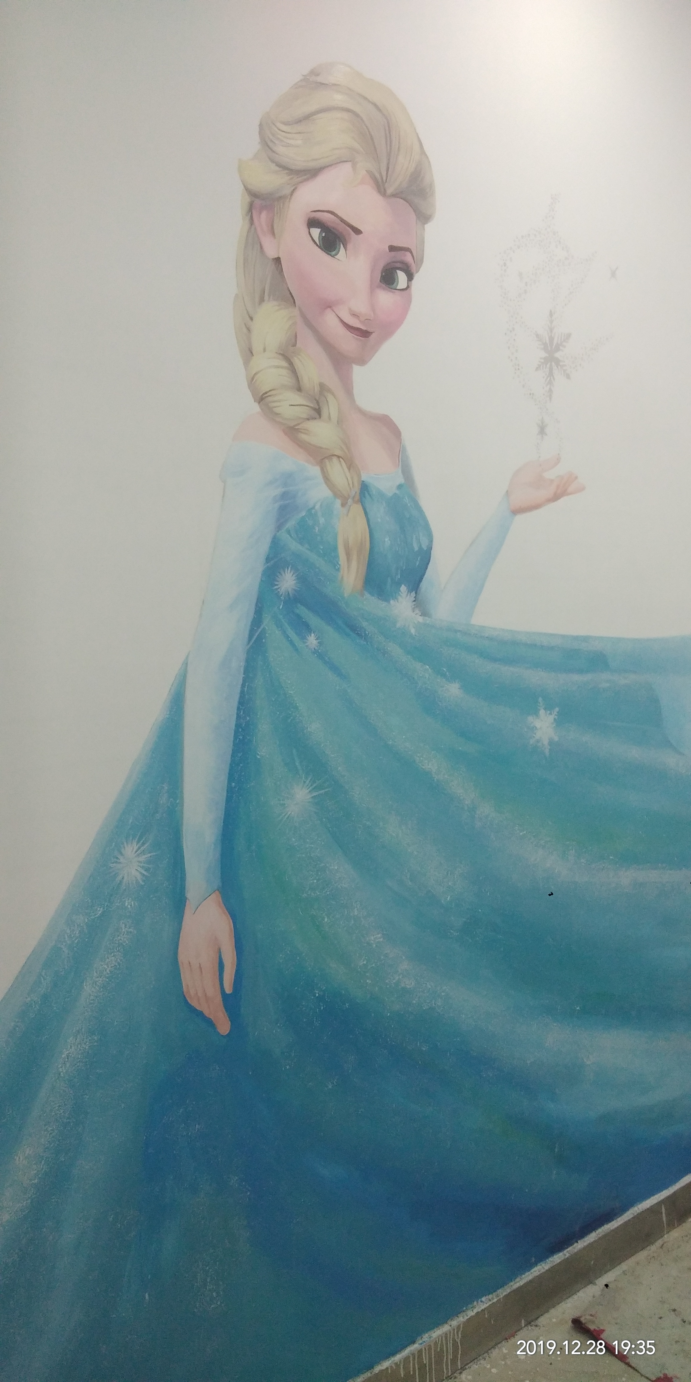 爱莎|其他|墙绘/立体画|大东哥的大 - 原创作品 - 站酷 (zcool)