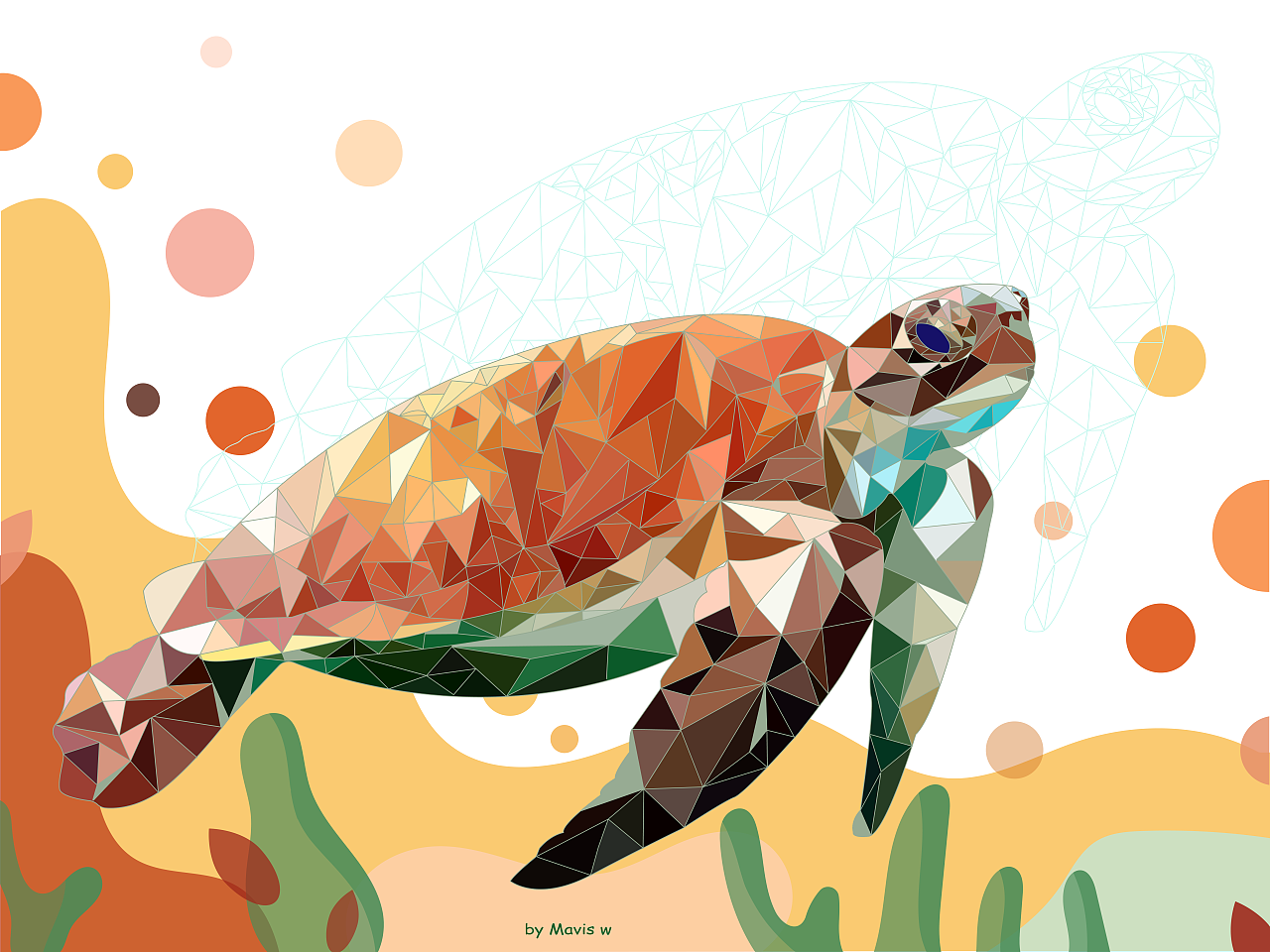 海龟|插画|商业插画|mavisw - 原创作品 - 站酷 (zcool)