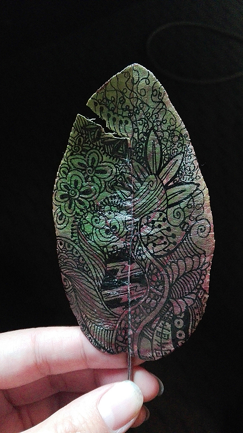 树叶乱画（图ZMzc0NTY2OTI=） - 艺术插画 - 站酷设计师axu123原创素材 - 站酷ZCOOL