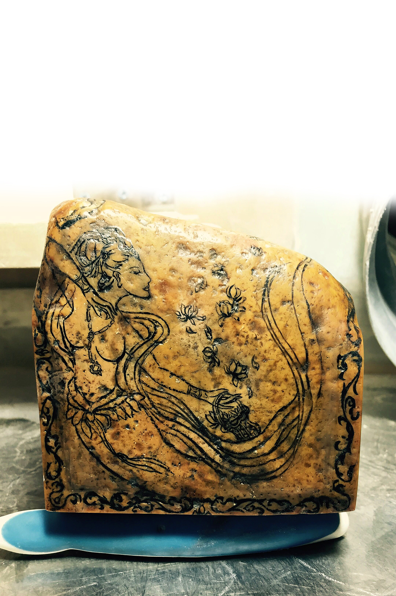 新材料试验中:浅浮雕新作《飞天伎乐》(图ZNTIwNTE0MzI=) - 其他手工艺 - 站酷设计师宝工坊原创素材 - 站酷ZCOOL