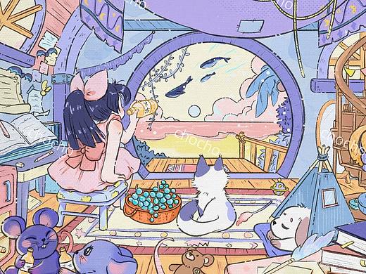 结果也不辣么重要的啦，享受过程就行咯~（个人主页-ZNjU1ODQ0MjA=） - 商业插画 - 站酷设计师秌野酱原创素材 - 站酷ZCOOL