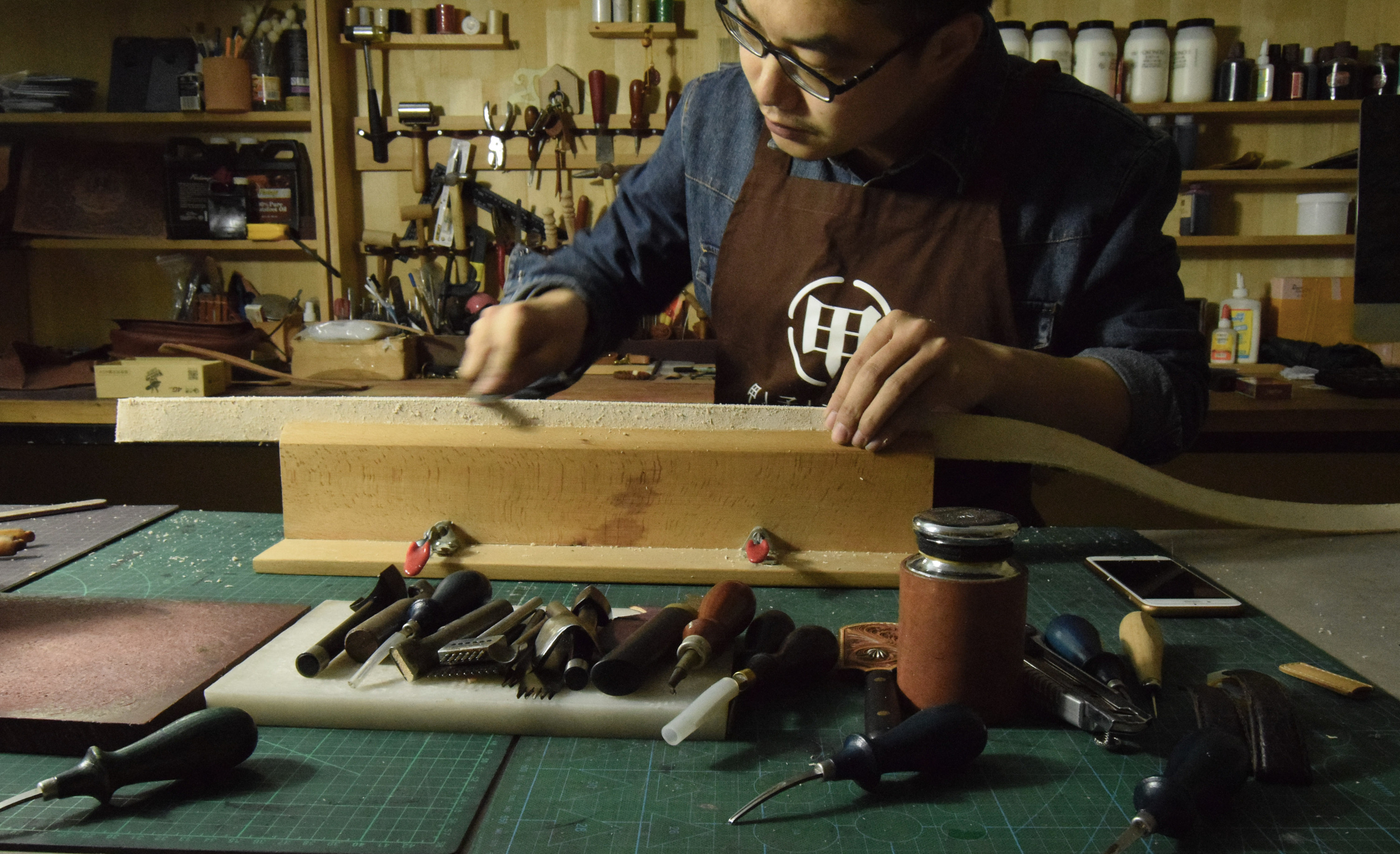 甲子工作室原创-我的百件皮具系列-手工皮带