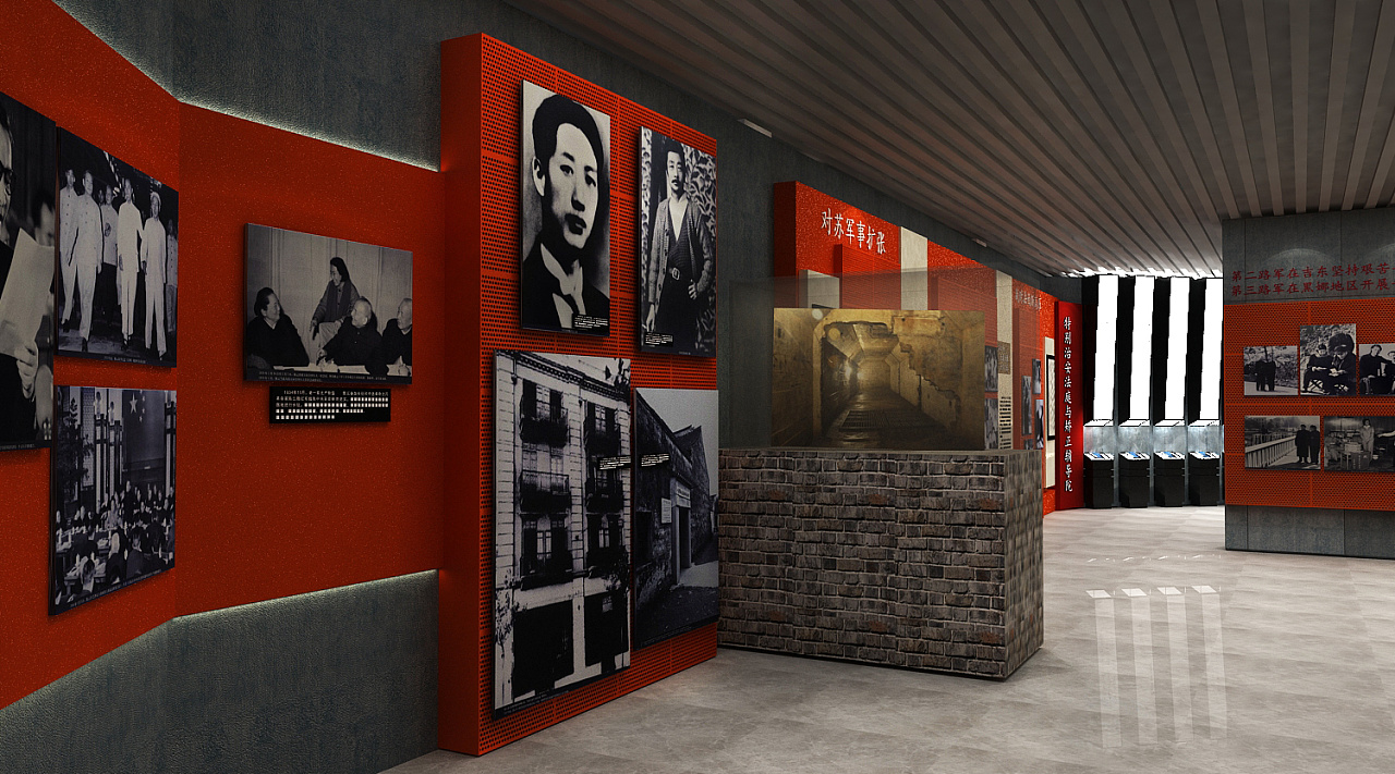 历史文化展示展览展馆设计效果图