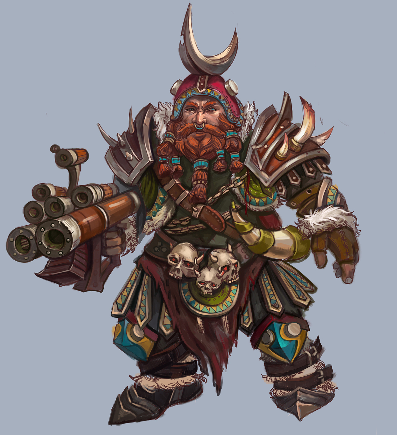 矮人练习（图ZNDU0NTcwNzI=） - 游戏原画 - 站酷设计师starkiller原创素材 - 站酷ZCOOL