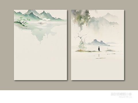 岁月斑驳 时光静好｜水墨古风插画背景图