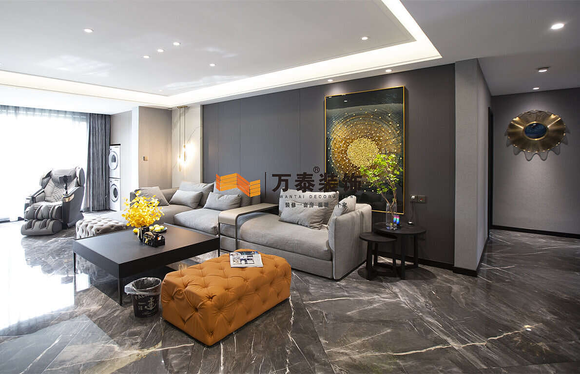 济南龙湖景粼原著175㎡现代轻奢风格装修案例（图ZMjQxMjM0Njk2） - 家装设计 - 站酷设计师万泰装饰家装原创素材 - 站酷ZCOOL