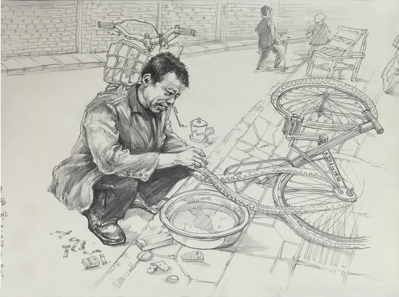 人物场景速写创作|纯艺术|绘画|伢仔呀 - 原创作品 - 站酷 (zcool)