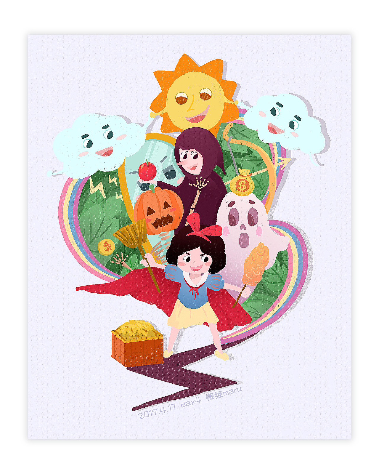 白雪公主大冒险（图ZMTU0NzAwODY4） - 创作习作 - 站酷设计师maur酱原创素材 - 站酷ZCOOL