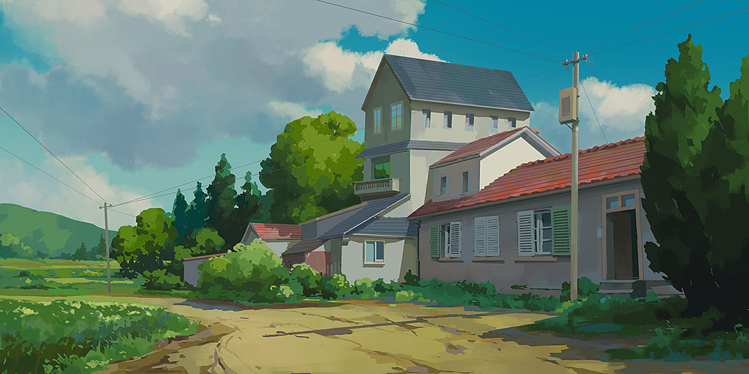 动漫风场景群练（图ZMjQ1MjE4NzY0） - 创作习作 - 站酷设计师太空蜗牛爱画画原创素材 - 站酷ZCOOL
