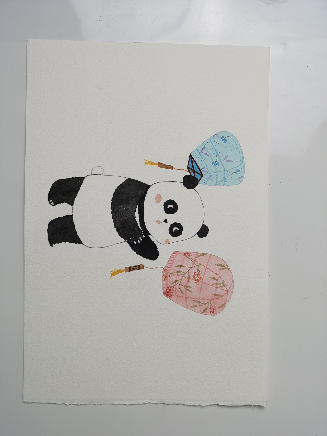 q版熊猫四川熊猫衍生画中国风特色