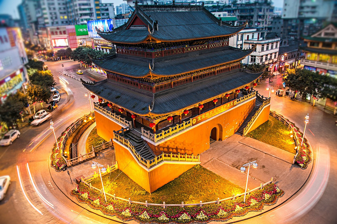 文创产品设计课程作业关于自己的家乡宜宾大观