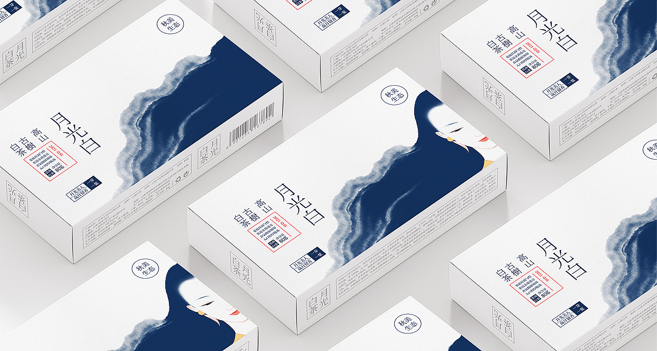 月光白 | 来自夜色山川之中的月光美人（图ZMjYxNzE0MDky） - 包装 - 站酷设计师知昂创意原创素材 - 站酷ZCOOL