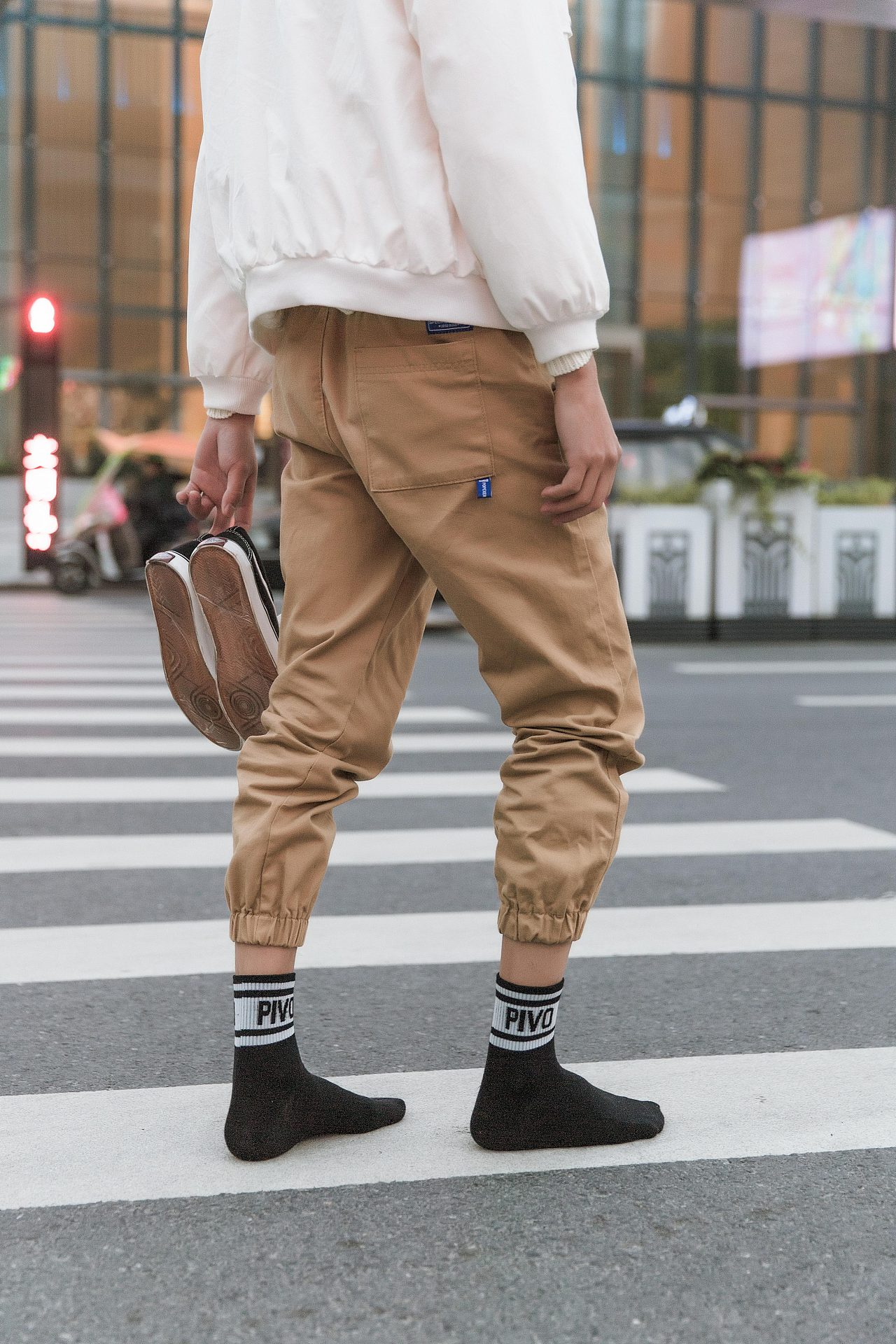 街拍风男袜摄影