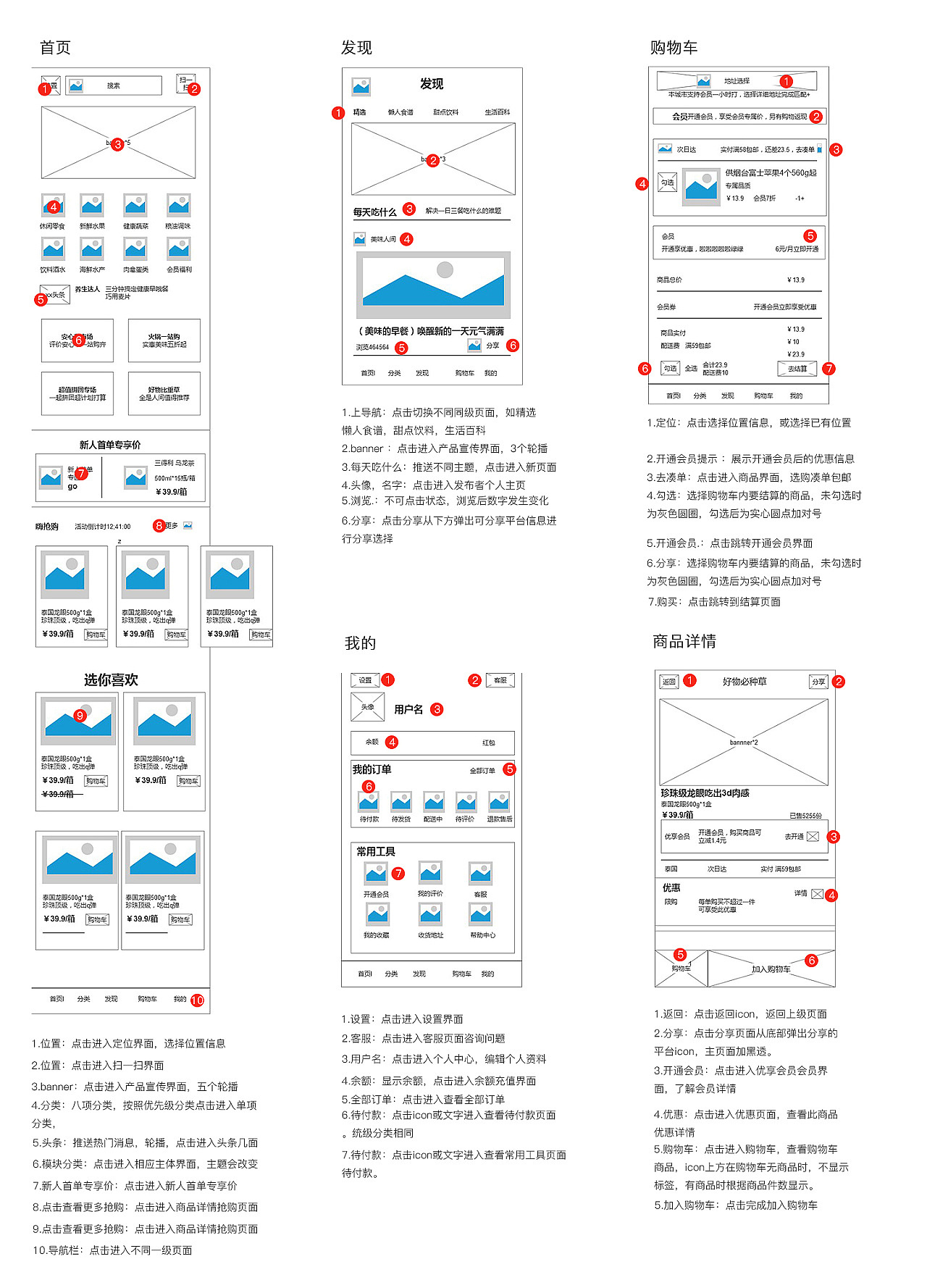 UI 企鲜app界面排版
