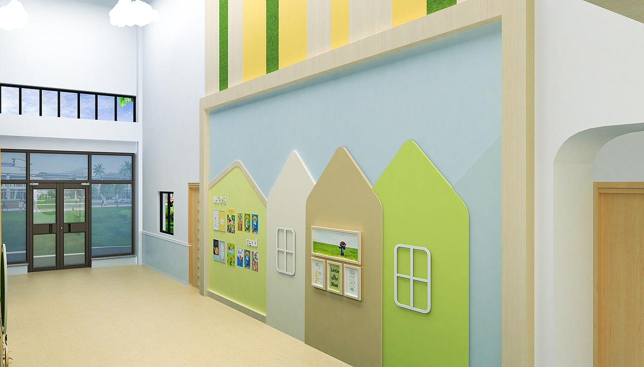 東西湖觀瀾啟辰幼兒園LOGO及大廳文化設計設計（圖ZMjgxODc5NTQ4） - Logo - 站酷設計師墨桐設計原創(chuàng)素材 - 站酷ZCOOL