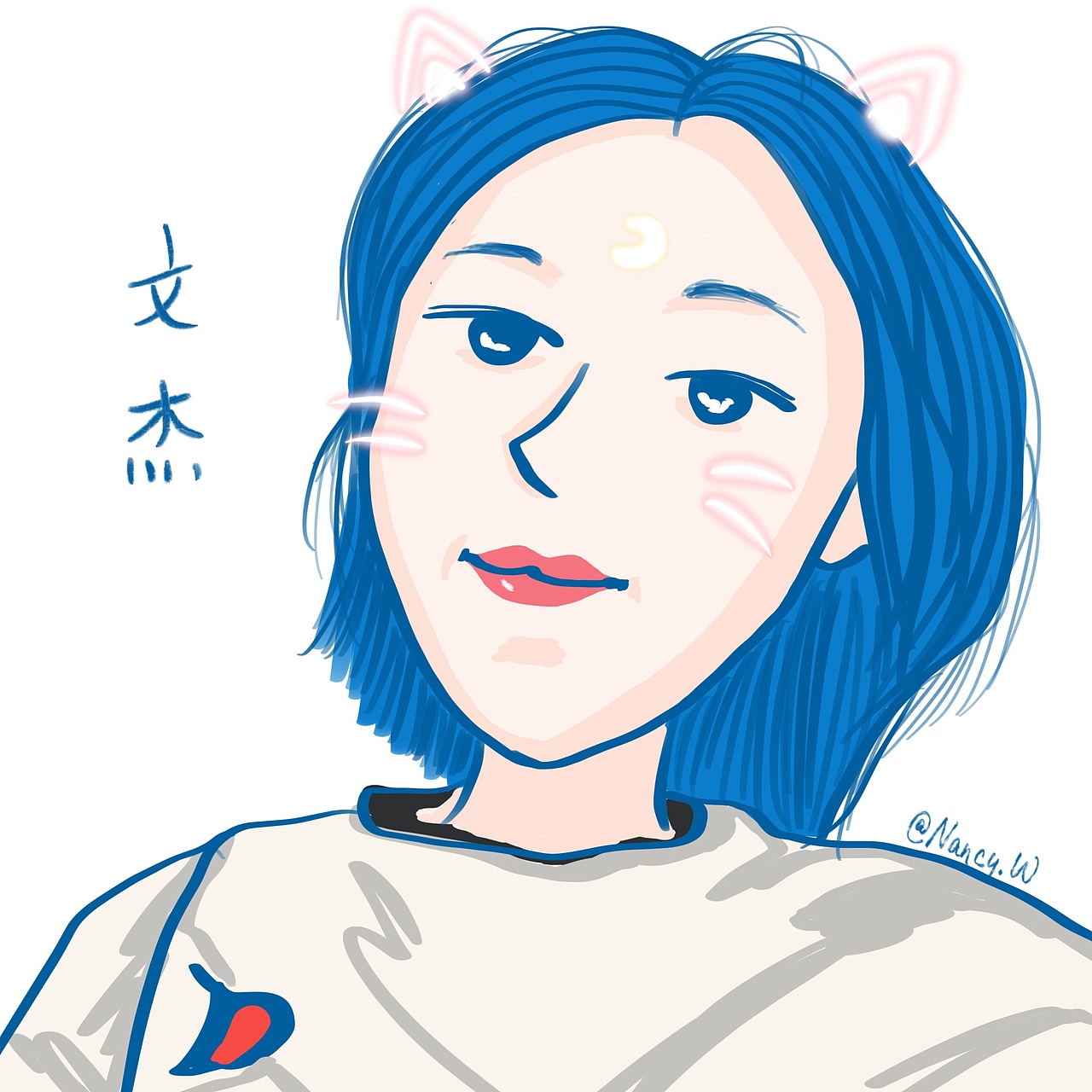 王南希的每日一画：头像（图ZMjEwNjc1NzE2） - 创作习作 - 站酷设计师NancyChina原创素材 - 站酷ZCOOL