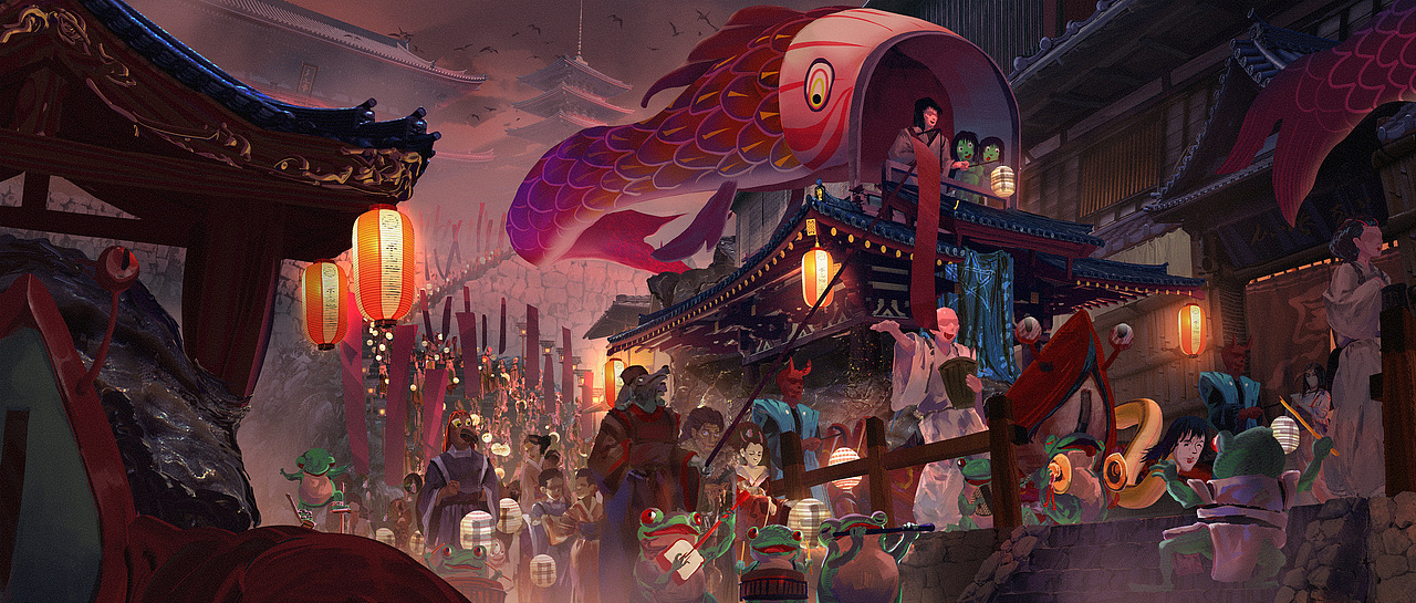 【2P】氛围图-百鬼夜行