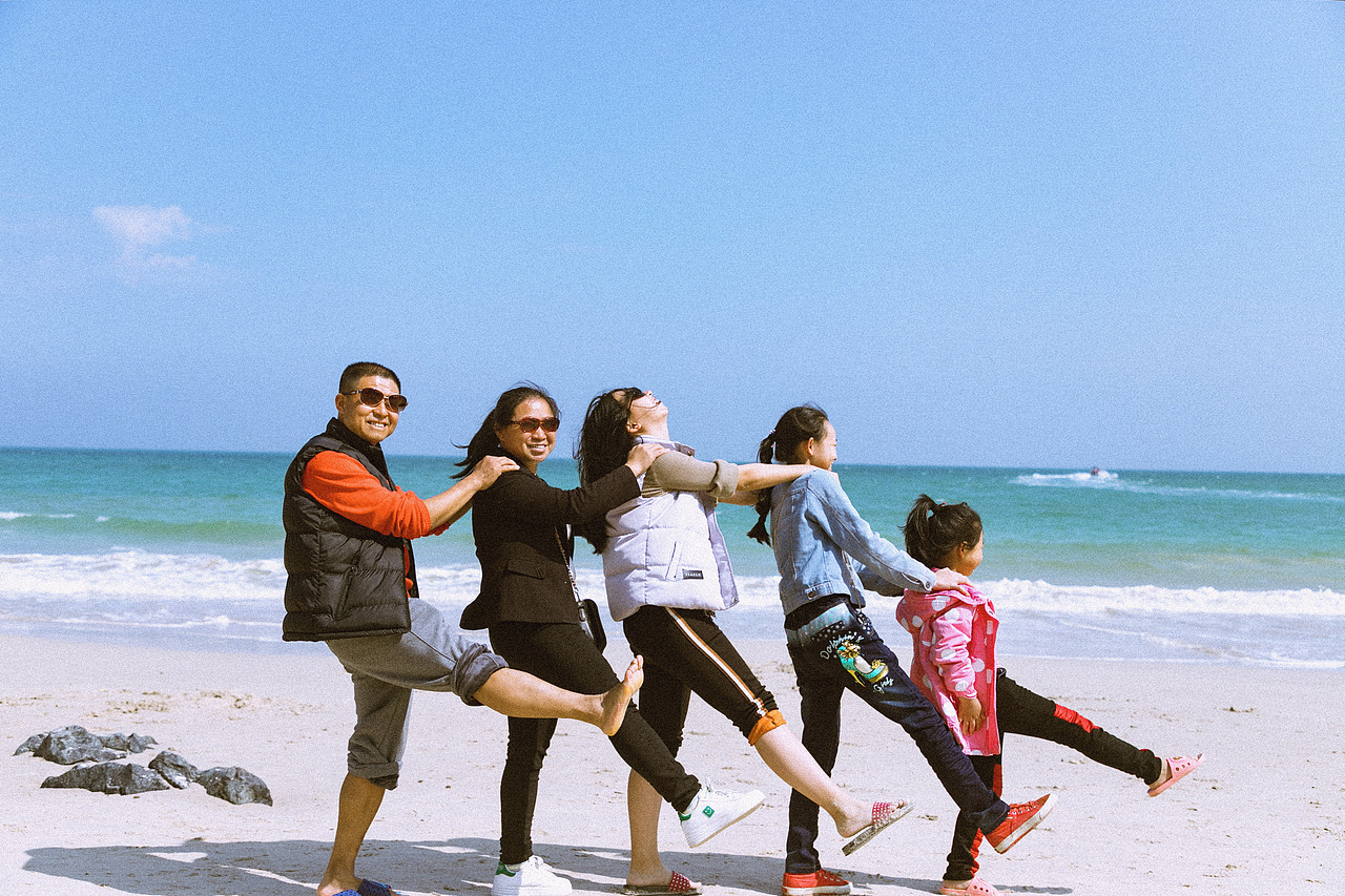海边家族摄影