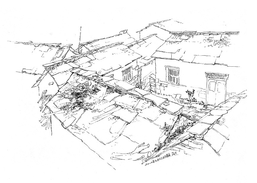 再回石板岩-水性笔速写（图ZMTU5NjE0OA==） - 绘画 - 站酷设计师76789285原创素材 - 站酷ZCOOL