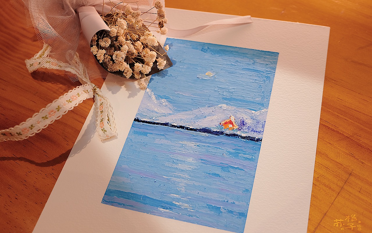 苏格子油画棒涂鸦  风景花卉篇