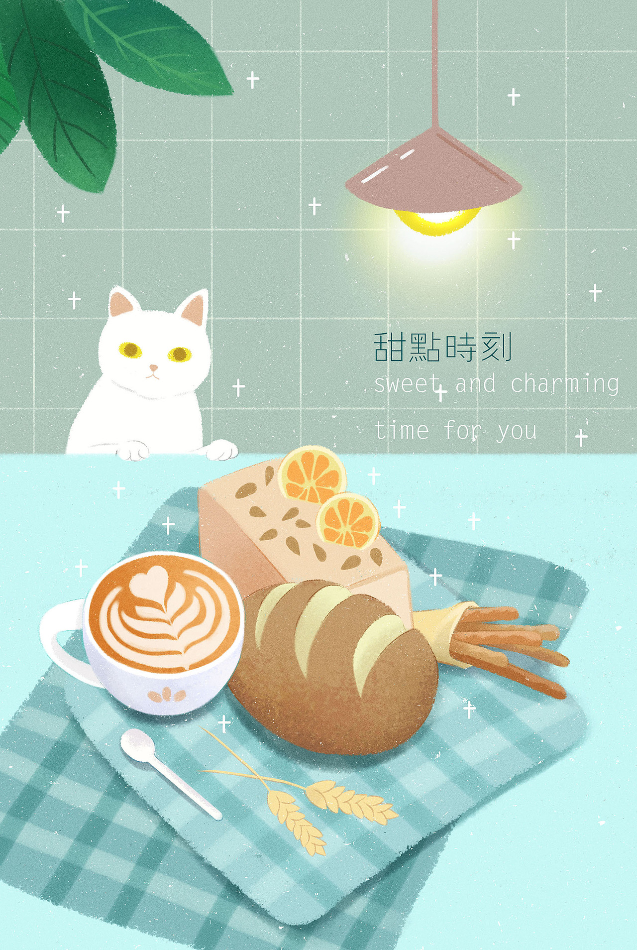 插画—猫小姐的惬意生活 书房 咖啡店（图ZMjU5ODUxNzQ0） - 商业插画 - 站酷设计师阿特猫design原创素材 - 站酷ZCOOL