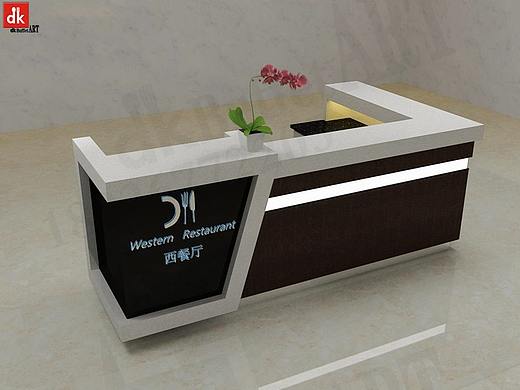 定制大理石接待台吧台创意收银台 柜台 自助餐厅厂家