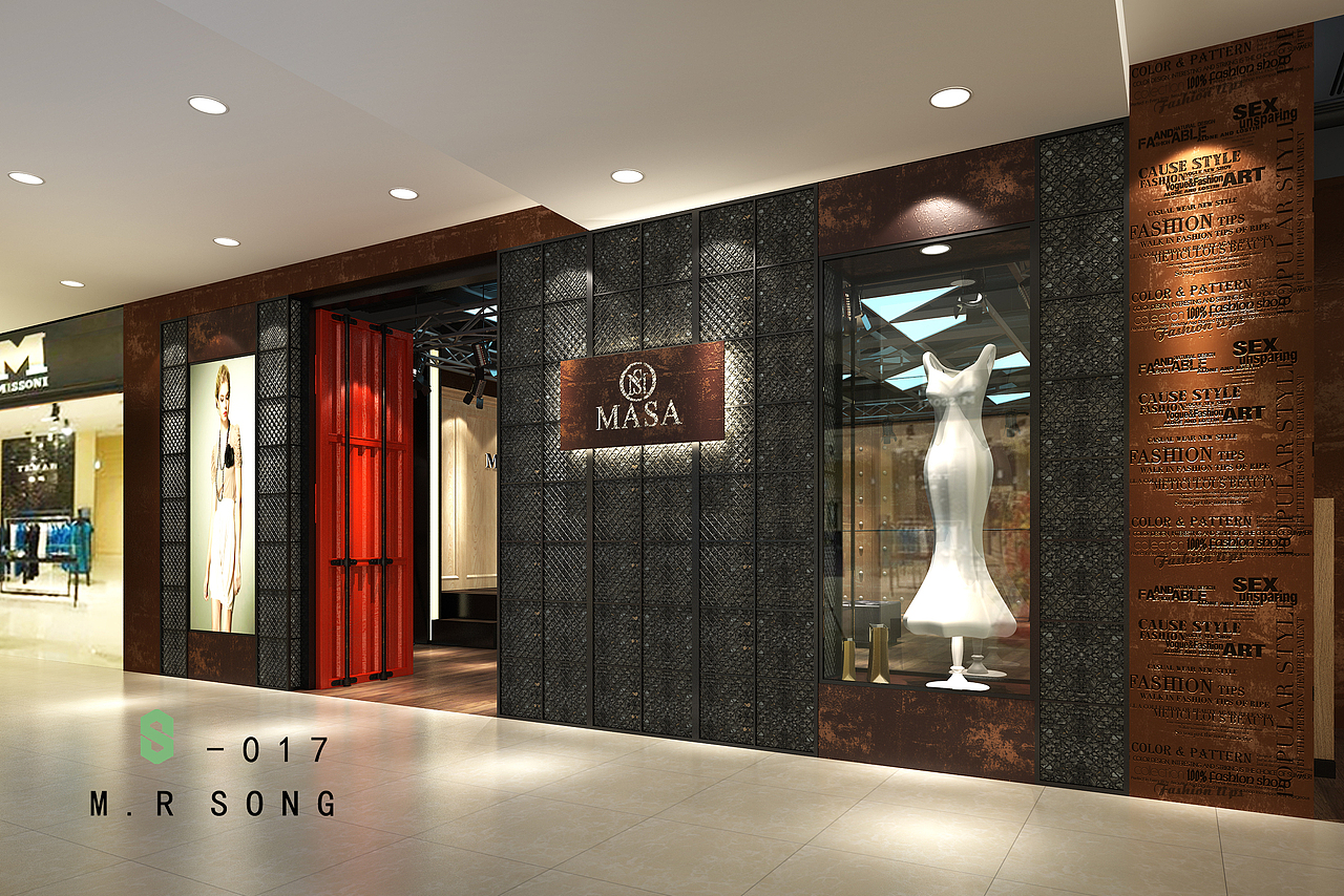 【MASA】女装店铺设计，要的就是粗犷！（图ZNjYwNjg2MTY=） - 展陈设计 - 站酷设计师MRsong017原创素材 - 站酷ZCOOL