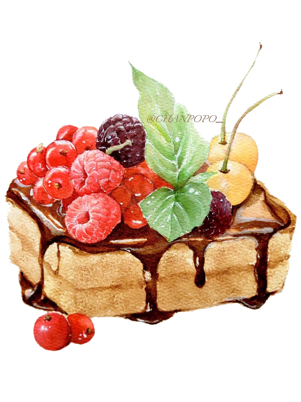 小蛋糕|插画|创作习作|chanpopo_ - 原创作品 - 站酷 (zcool)