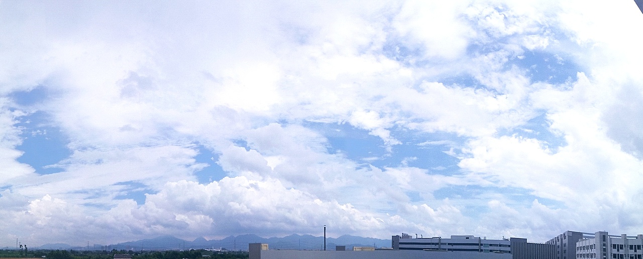 蓝天白云风云变幻!