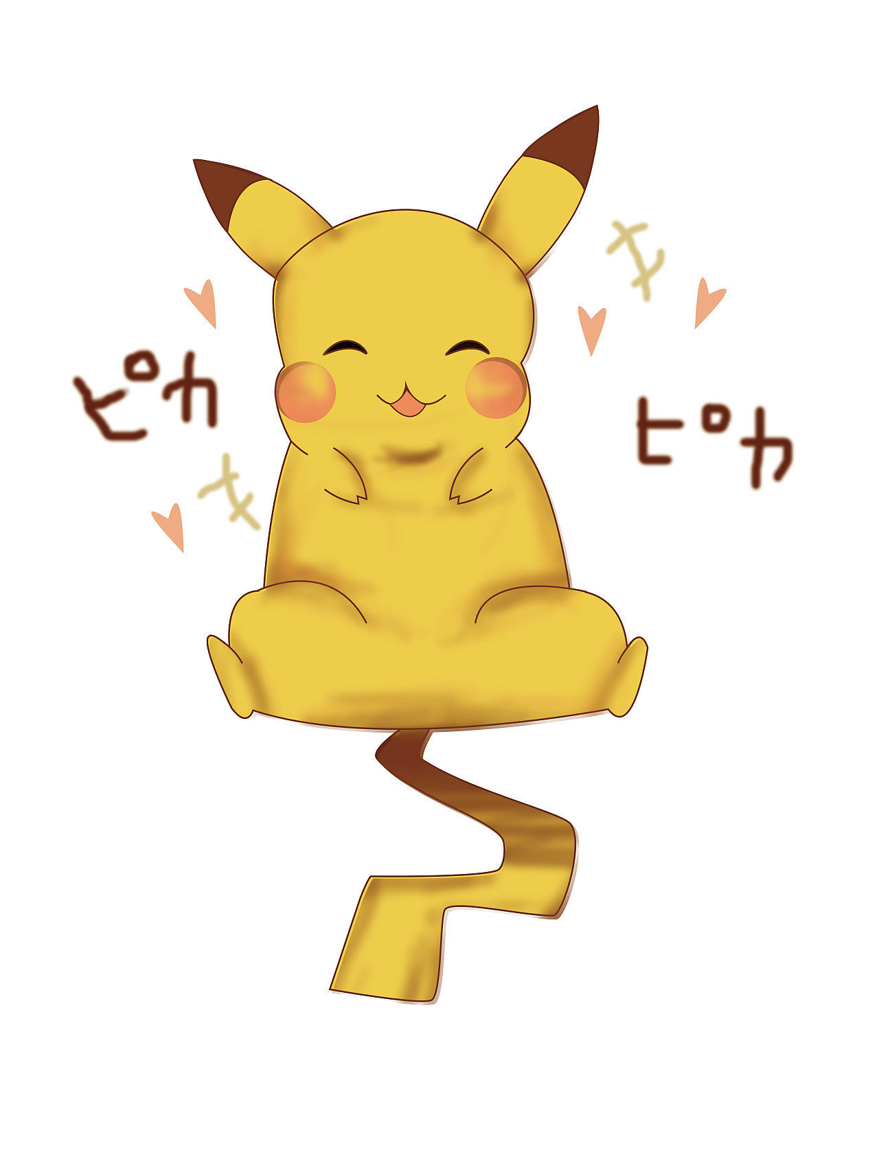 皮卡丘__临摹|插画|插画习作|杨金玲 - 原创作品 - 站酷 (zcool)