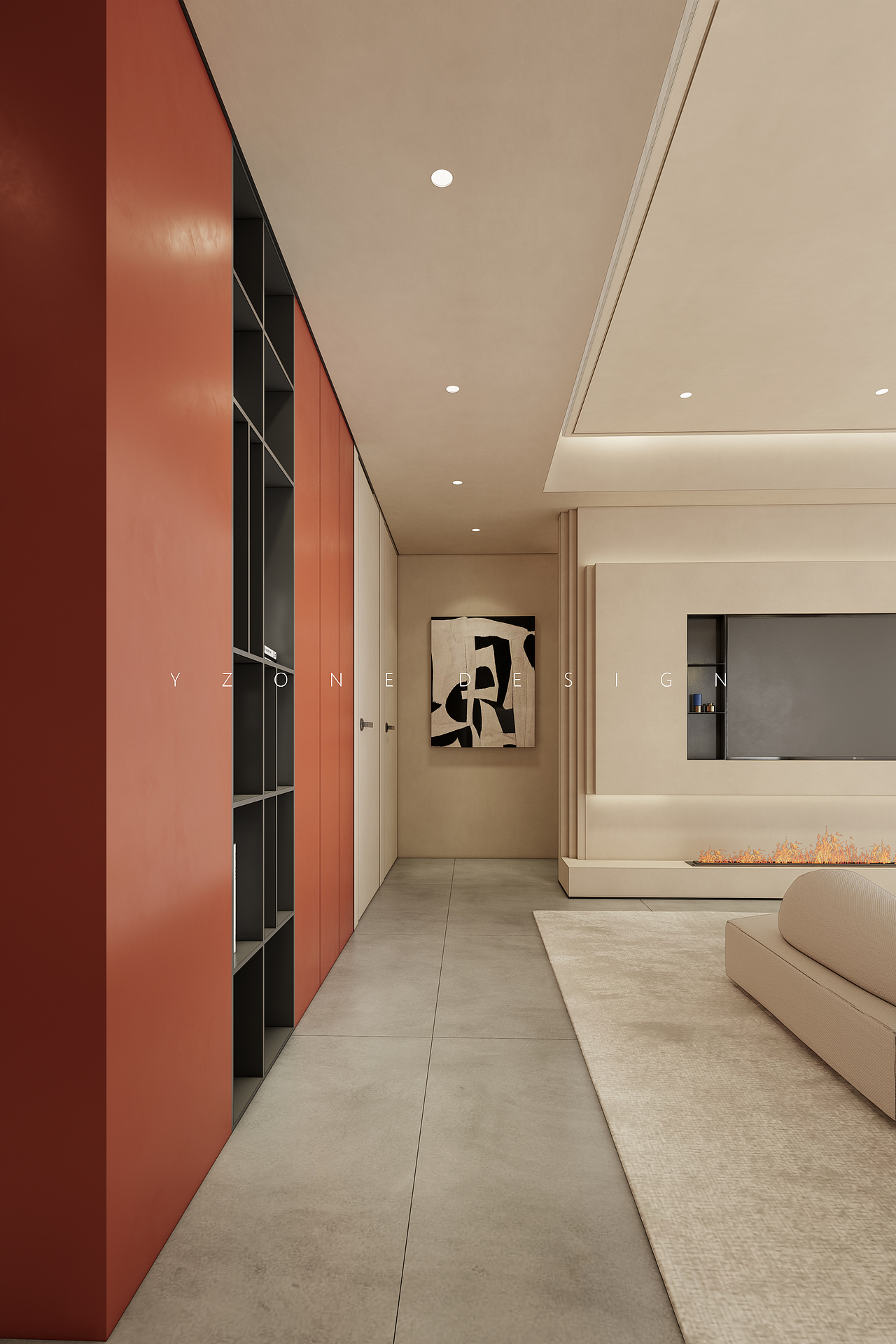 YZONE DESIGN作品 | 思绪重组红与黑的构建（图ZMzY3MjU5NjY0） - 家装设计 - 站酷设计师YZONE衍轴设计原创素材 - 站酷ZCOOL