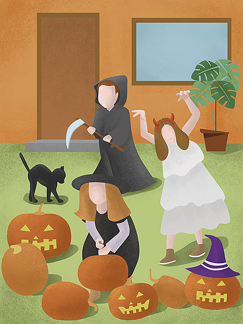 节日系列手绘（图ZMjEzNjk5NTI0） - 创作习作 - 站酷设计师zl棕榈原创素材 - 站酷ZCOOL