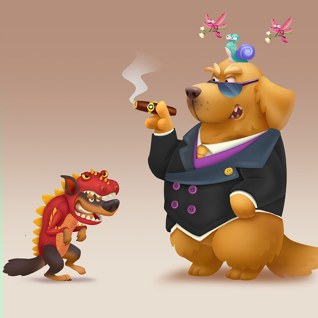 动物设计（图ZMjQxMzY1ODYw） - 游戏原画 - 站酷设计师Uowls美术原创素材 - 站酷ZCOOL