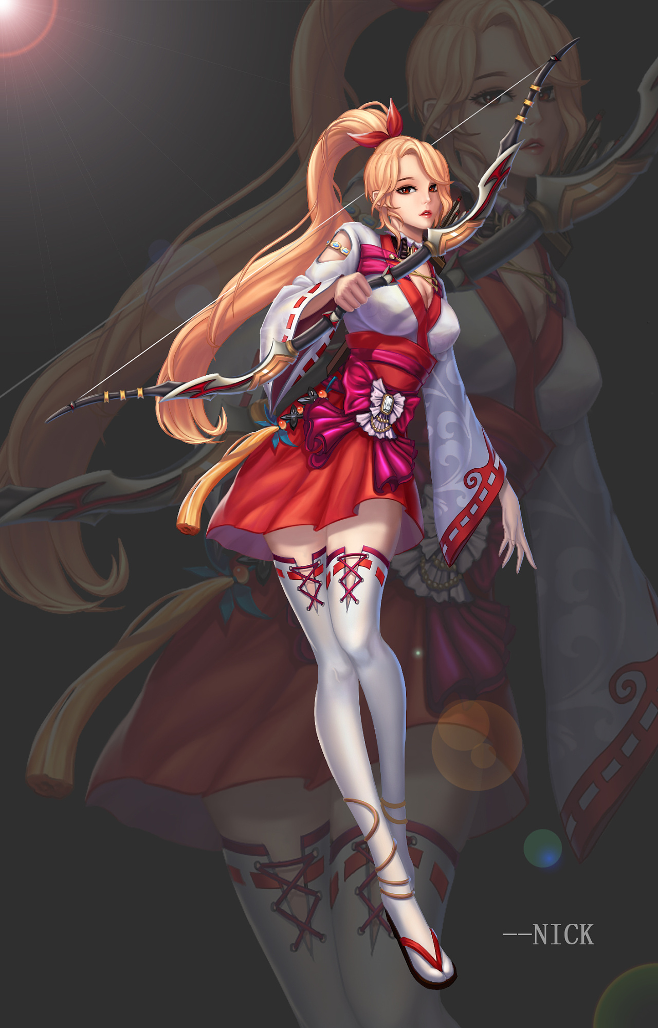 原创-韩系人设一张|插画|游戏原画|小佐nick - 原创作品 - 站酷