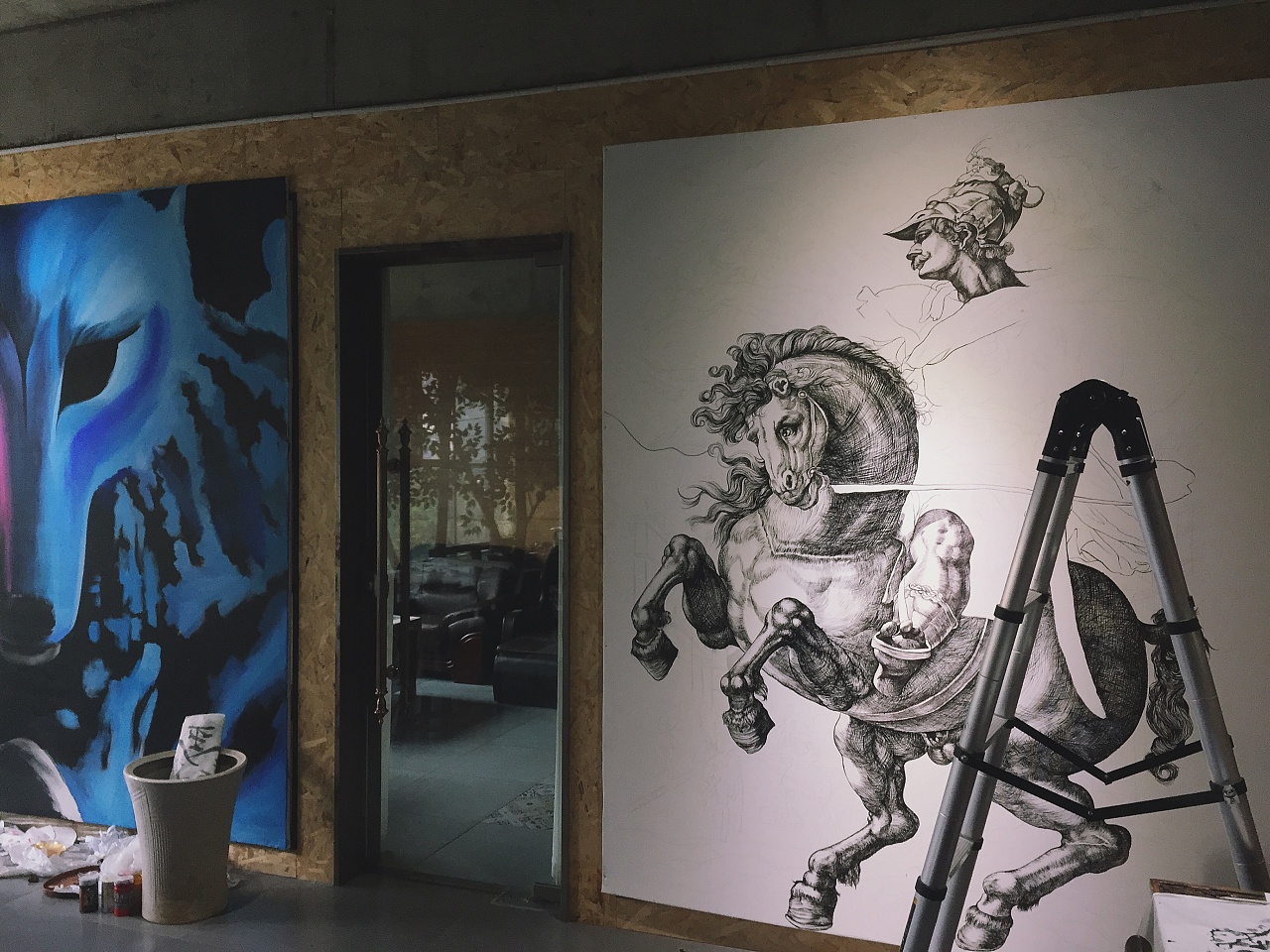 公司装饰画|其他|墙绘/立体画|一任风 - 原创作品 - 站酷 (zcool)