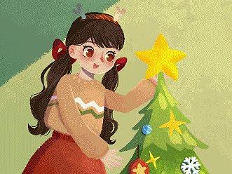 圣诞（个人主页-ZNTcxMzQxNDA=） - 创作习作 - 站酷设计师孙喵喵_原创素材 - 站酷ZCOOL