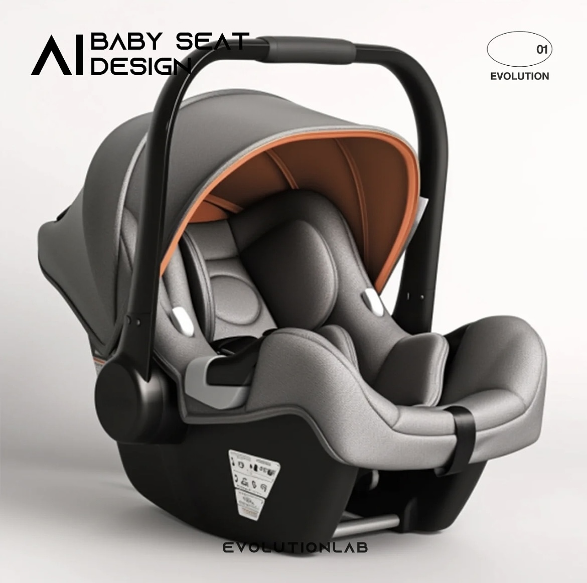 AI赋能工业设计｜婴儿椅（图ZMzM3ODY3Njky） - 生活用品 - 站酷设计师EvolutionLab原创素材 - 站酷ZCOOL