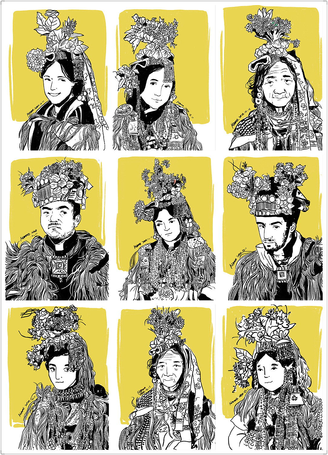 2020插画总结（图ZMjM4NjY0NDY0） - 商业插画 - 站酷设计师Momo_沫沫原创素材 - 站酷ZCOOL