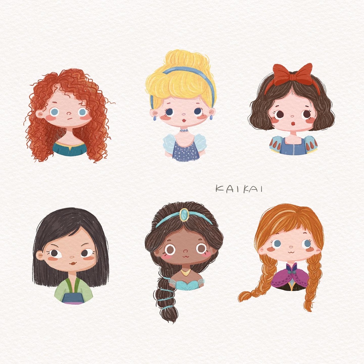 迪士尼公主头像