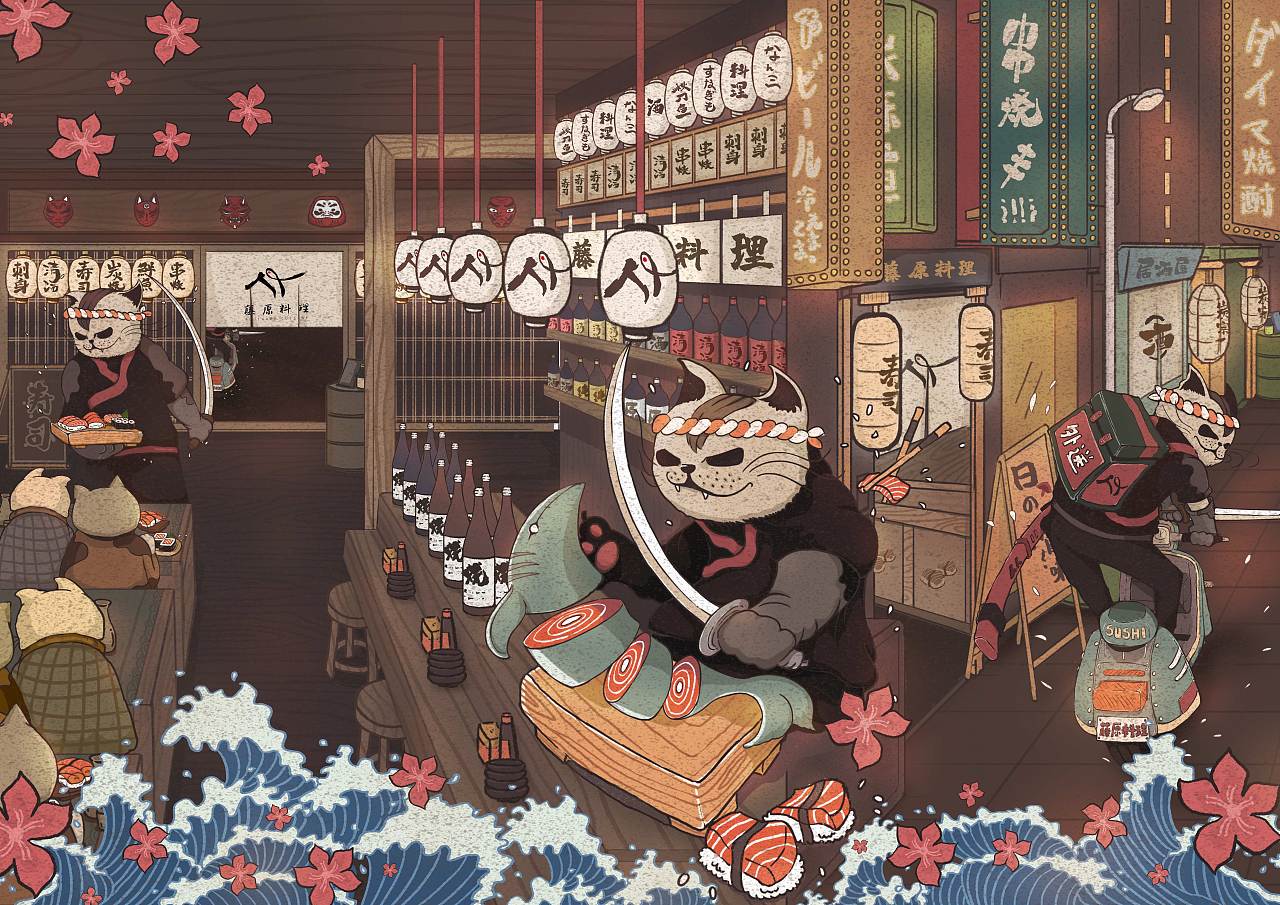 猫用筷子吃寿司 库存图片. 图片 包括有 吃饭, 筷子, 海鲜, 滑稽, 细分, 结转, 宠物, 背包 - 164887163