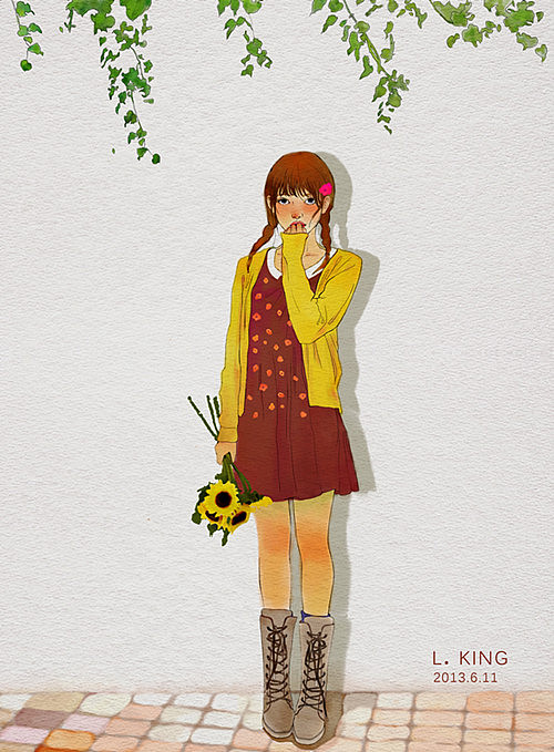 我的原创插画作品《云淡风轻》|插画|商业插画|lj0204 - 原创作品