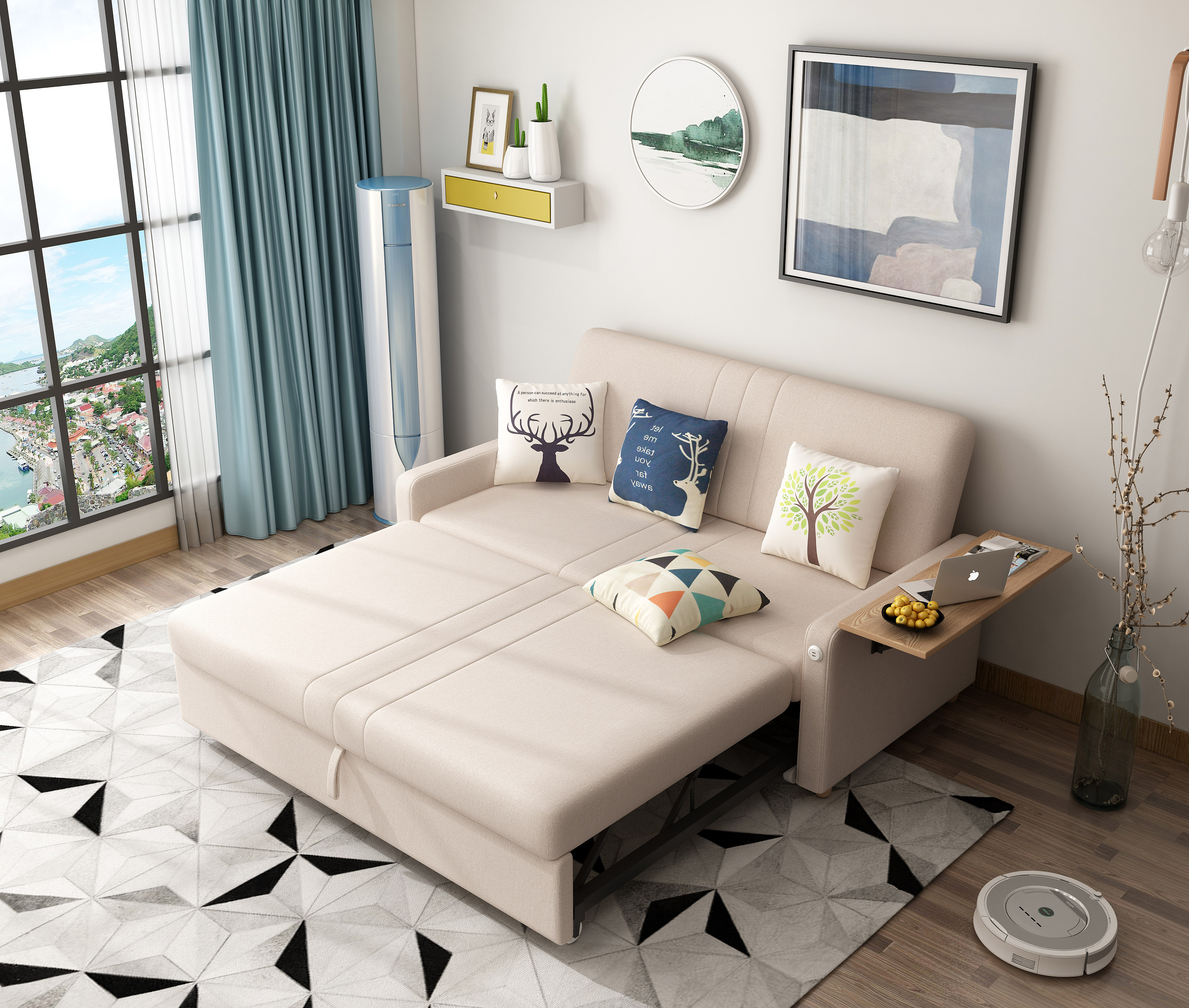 小北欧布艺沙发