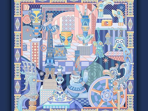 《古蜀之光》三星堆文化图案设计