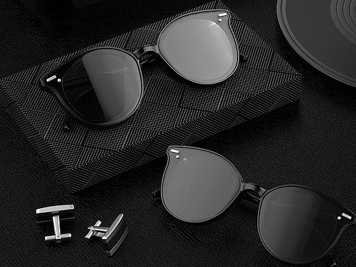 眼镜建模+渲染+视频