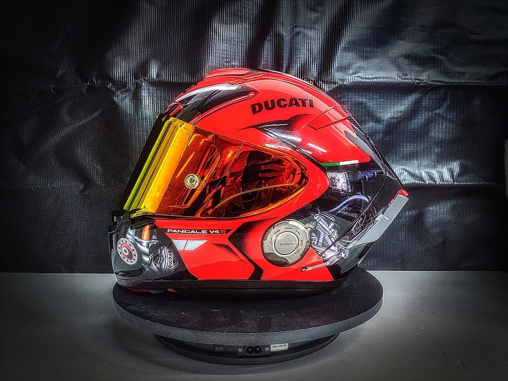 shoei x14 杜卡迪v4sr 车型版花头盔个性定制涂装