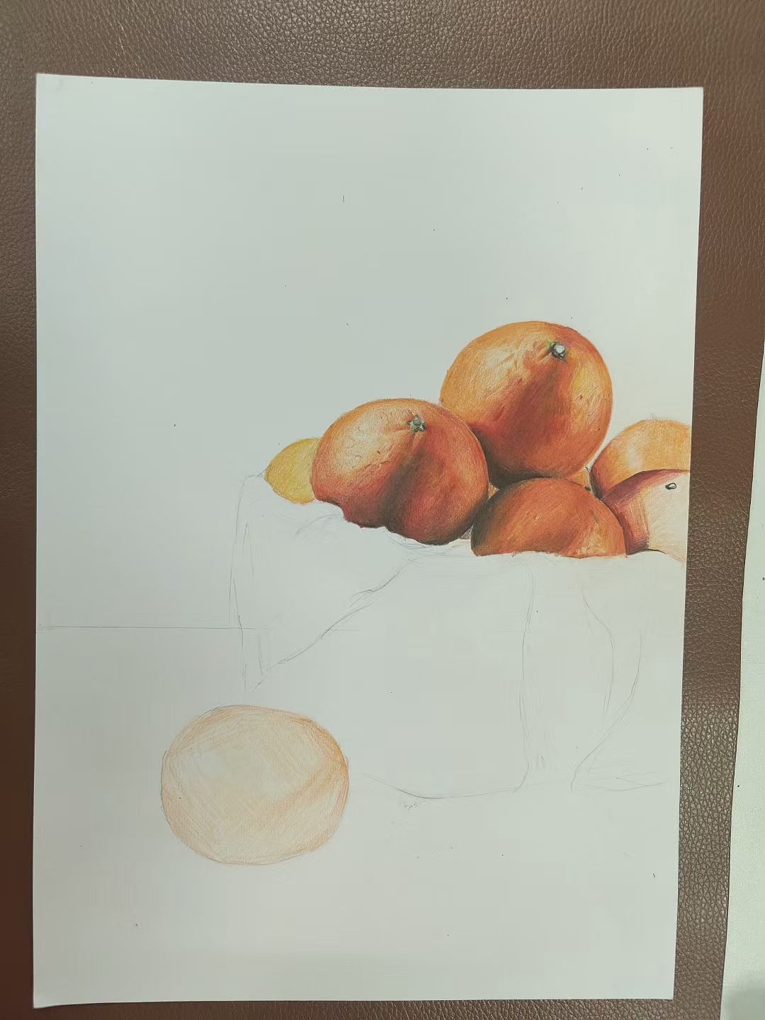 彩鉛橘子（圖ZMjM0MDYyOTI4） - 創(chuàng)作習作 - 站酷設(shè)計師可小萌kiko原創(chuàng)素材 - 站酷ZCOOL