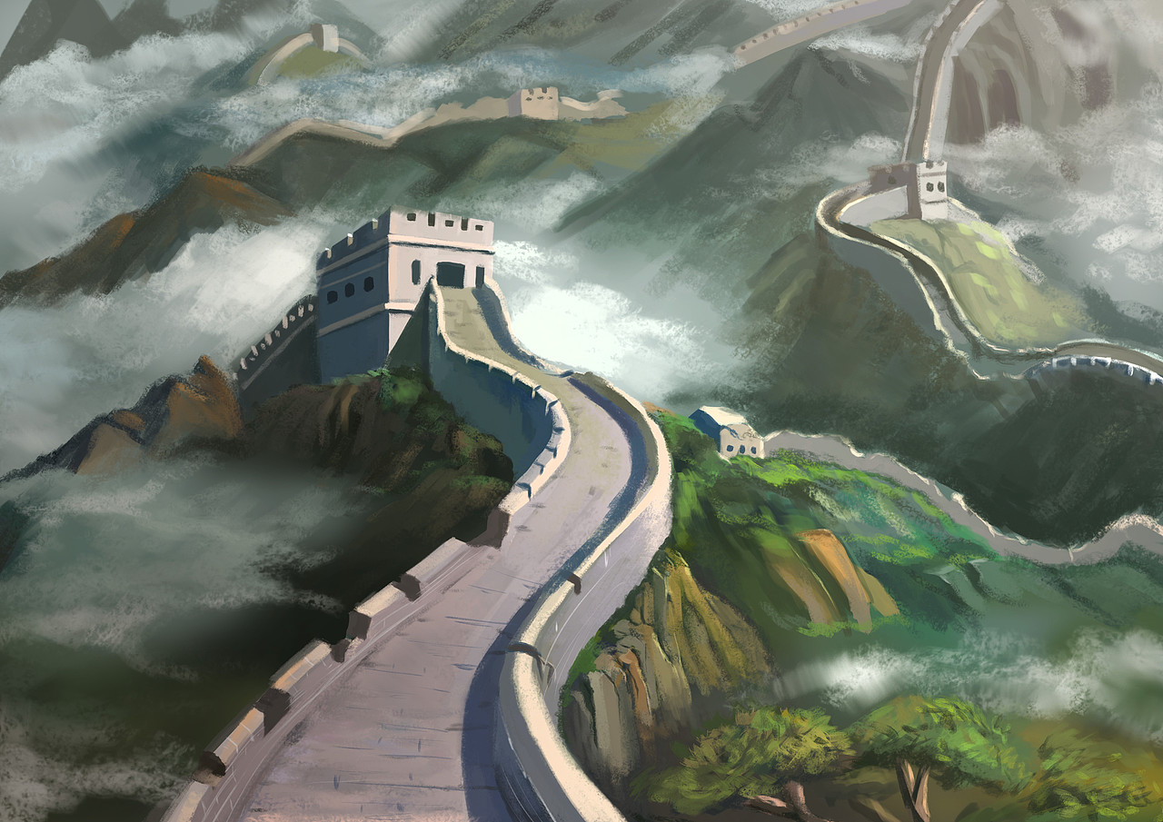 长城|插画|创作习作|安吉archy_原创作品-站酷zcool
